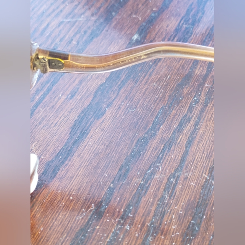 Vintage Women's Givenchy Oversize Clear Plastic Round Eyeglass Frames 135mm - Picture 4 of 5